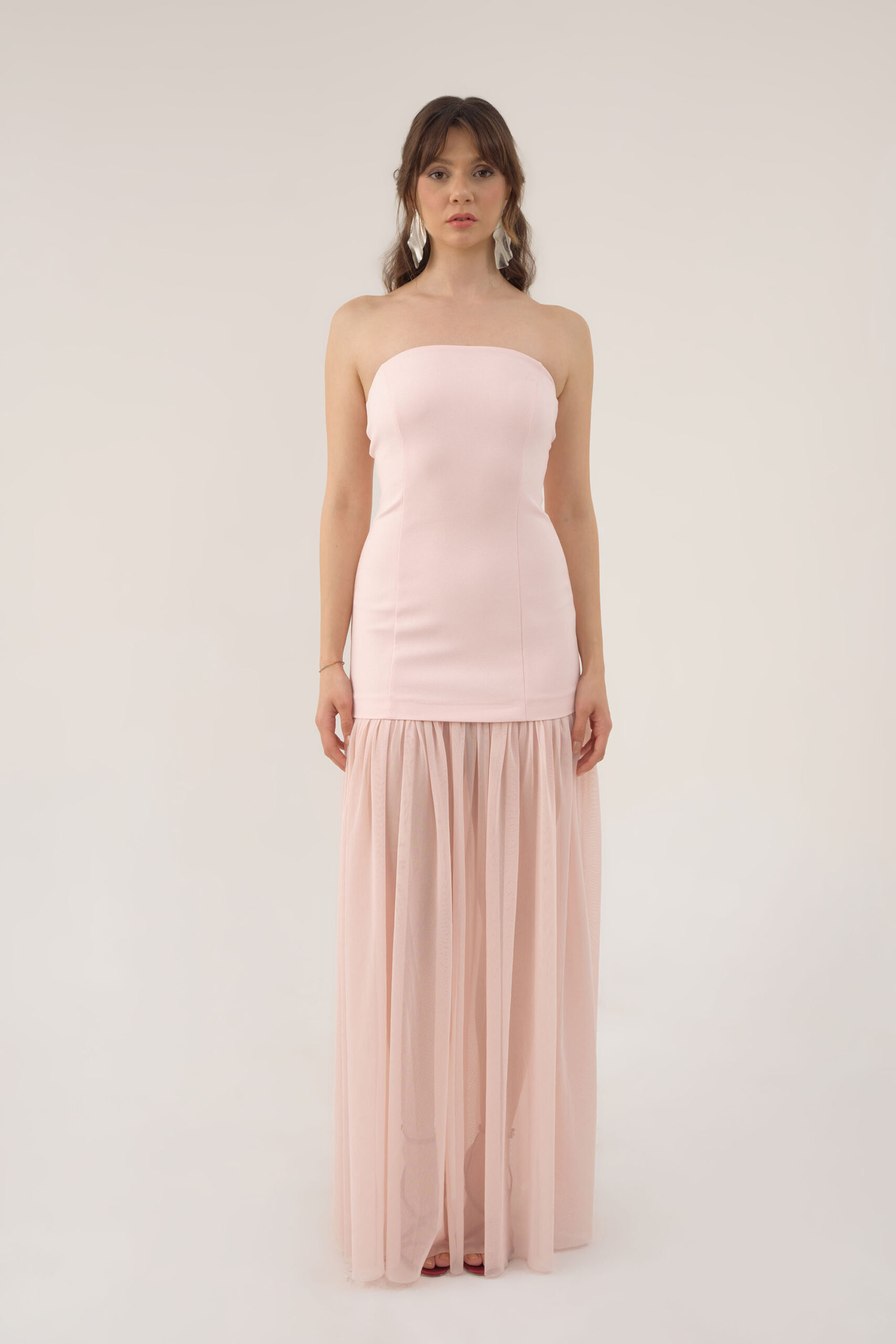 JULIA LIGHT PINK LONG DRESS
