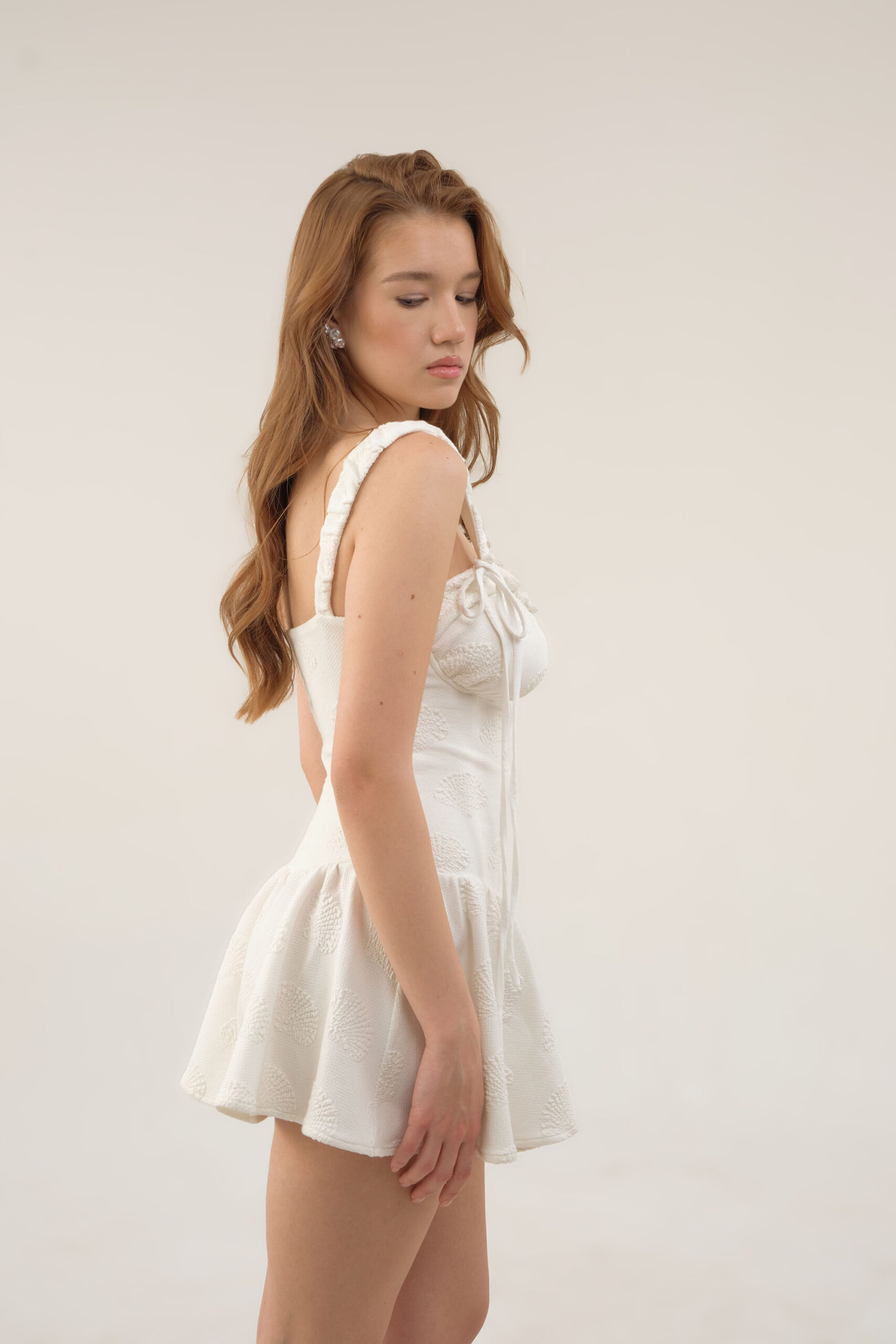 DESPINA SEASHELL CORSET MINI DRESS